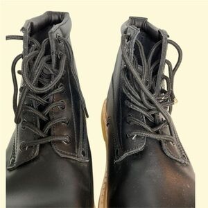 Black Leather Men's Boots